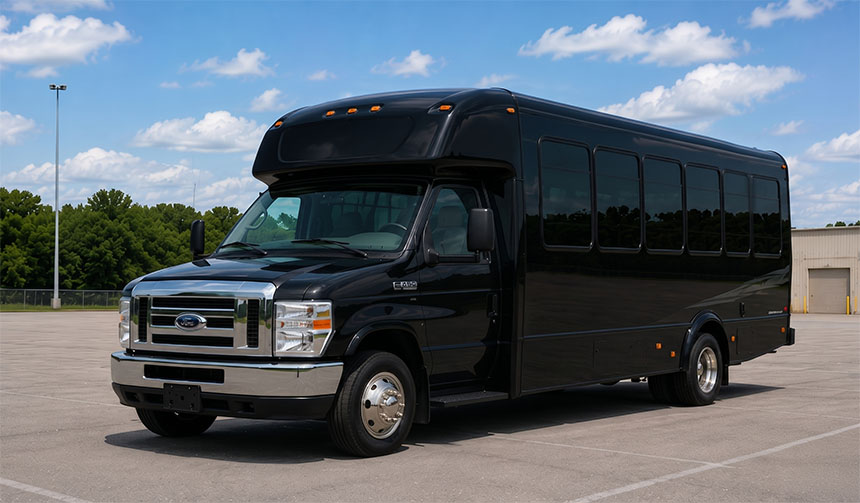 20-passenger minibus available for charter in Sugar Land, TX